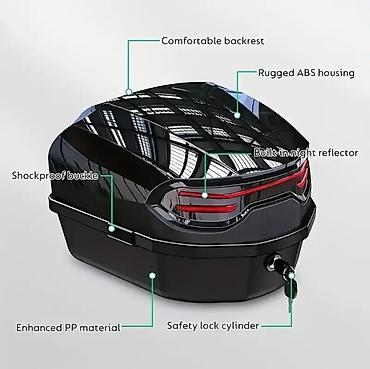 bisage za motor: Nov kofer 35 L za skutere, mopede i motor - Zapremina: 35 litara — 10