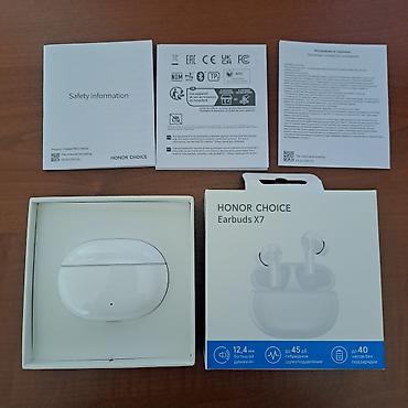 iphone qulaqlıq: İşlənmiş Simsiz (Bluetooth) Qulaqcıqlar, Honor, rəng - Ağ — 3