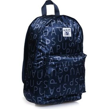 Rukzaklar: USPA naxışlı bel çantası (ryukzak) - Rəng: tünd göy/qaraya yaxın, boz — 7