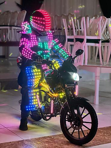 ucuz buket: LED Robot Kostyum – şou və tədbirlər üçün - Tam bədən kostyumu — 2