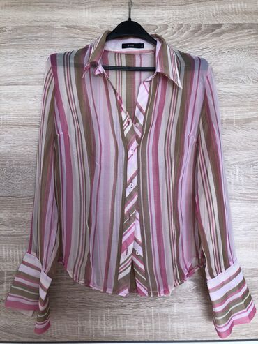 elegantne košulje ženske: S (EU 36), Stripes, color - Pink