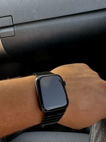 kvadrat nömrə: İşlənmiş, Smart saat, Apple, Sensor ekran, rəng - Qara