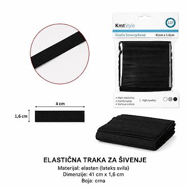 KMT Zatezač tereta crna 5201375 Opis: - Elastična traka za šivenje