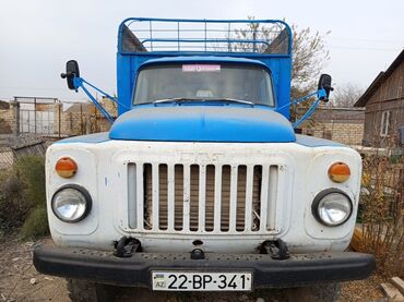 Yük maşınları: Yük maşını – GAZ (klassik kabinli), mavi rəngdə taxta bortlu kuzov — 8