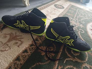asics кроссовки: Güləş üçün yüksək boğazlı idman ayaqqabısı - Rəng: qara, parlaq — 2