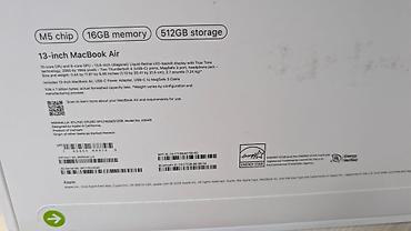 macbook air 11: M5 Apple Macbook Air 13, 2026 16GB\512GB Новый не распечатанный — 3