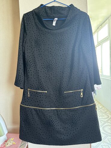 женское платье с воланом: Kokteyl donu, Midi, XL (EU 42)