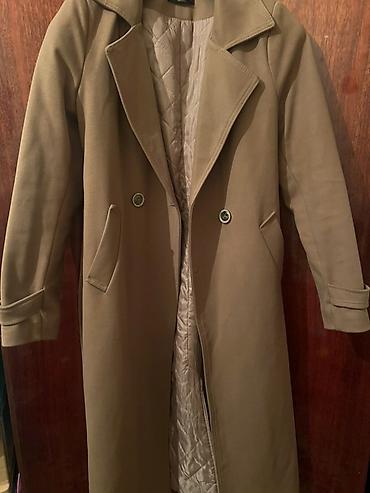 Пальто: Женское пальто-халат с поясом На зиму теплая размер 46 кашемир - — 9