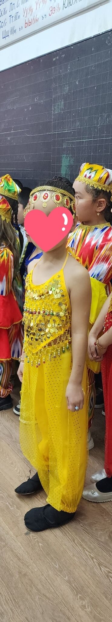 индийские платья на прокат бишкек: Танцевальное платье, Восточное, цвет - Желтый