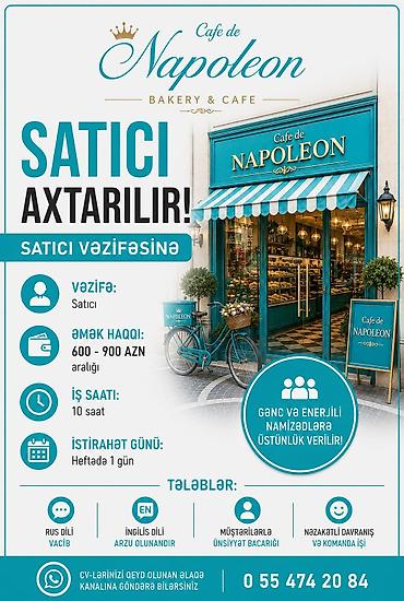 Əməkdaş axtarışı (vakansiyalar): Satış məsləhətçisi tələb olunur, Yalnız qadınlar üçün, 18-29 yaş — 1
