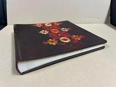 Ostalo: Ručno ukoričen notes/dnevnik sa vezenim koricama - Tvrde platnene — 9