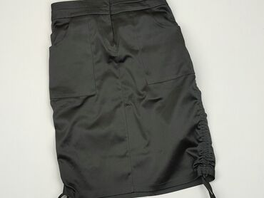 spódnice czarne z wysokim stanem: Skirt, M (EU 38), condition - Good