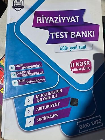Спорт и хобби: Riyaziyyat Test Bankı – II nəşr (düzəlişlərlə) - 400+ yeni sual - — 1