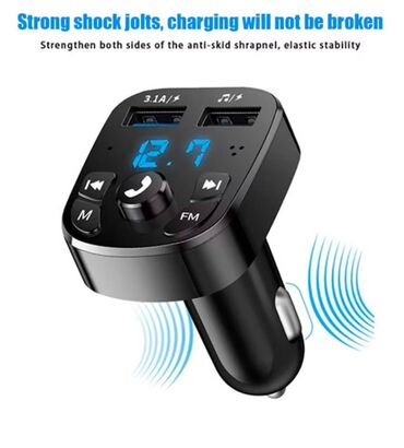 Audio oprema za auto: Naziv proizvoda: Auto MP3 plejer Materijal: ABS Boja: crna Napon — 8
