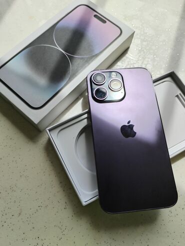 Apple iPhone: IPhone 14 Pro Max, < 16 GB, Mərcanı, Barmaq izi, Face ID