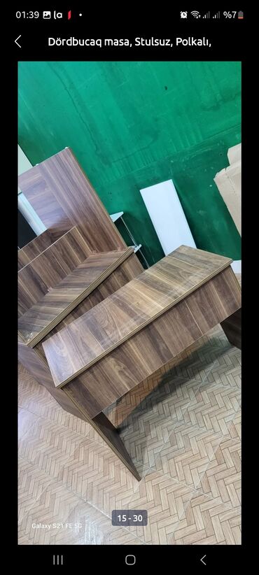 Ofis dəst mebeli: Yazi masasi 2 neferlik 40 azn Yazi masasi tek neferlik 30 azn. tek — 14