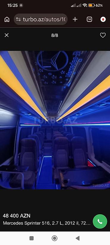 10 40 motosiklet yağı: Mercedes-Benz Sprinter: 2.7 l | 2012 il Mikroavtobus — 8