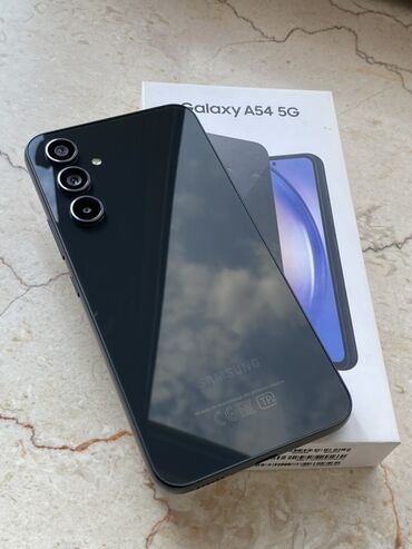 iphone 15 pro irşad: Samsung Galaxy A54 5G, 128 GB, rəng - Qara, Barmaq izi