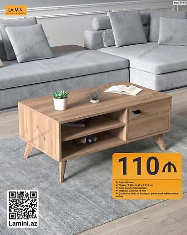 Düz masa, Açılmayan, Təkərsiz, Laminat, Zəmanətsiz