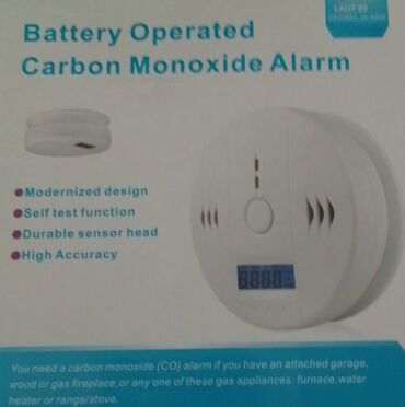 mətbəx tavanları: Carbon Monoxide Alarm датчик обнаружения угарного газа.в большинстве