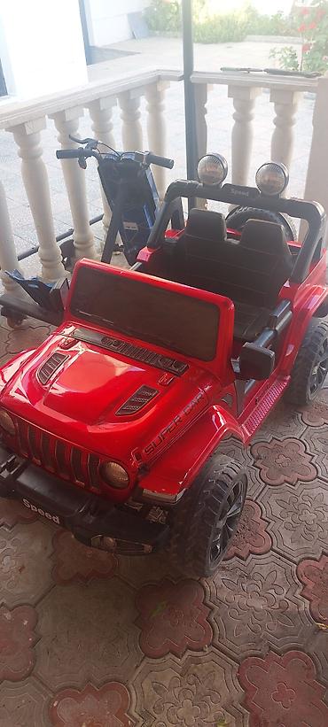 Детские электрокары: Uşaq üçün elektrikli “jeep” tipli maşın - Rəng: qırmızı - Korpusda — 2