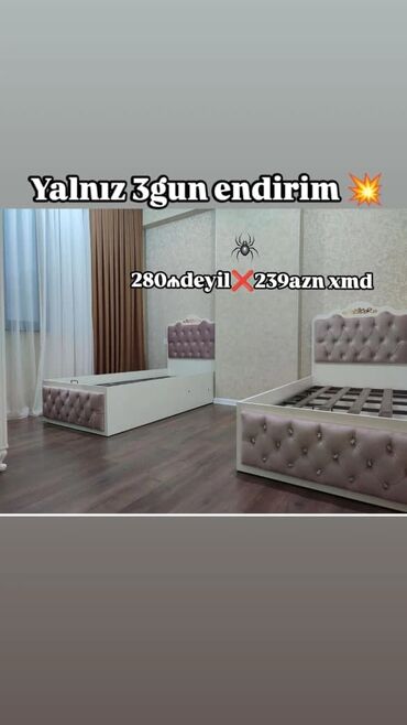 Mebel: Yeni, Təknəfərlik çarpayı, Bazalı