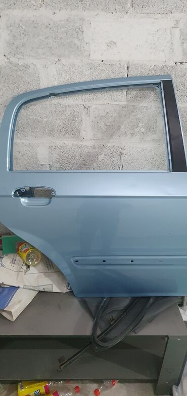 рама кузов: Задняя правая дверь Hyundai 2006 г., Б/у, цвет - Голубой,Оригинал