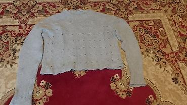 Uşaqlar üçün digər geyimlər: Uşaq geyimləri dəsti - Tünd göy rəngli, V-yaxa sviter jilet. Yaxası — 8