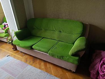Divanlar: Yaşıl rəngli yumşaq divan kreslo. Hövsan qəsəbəsində baxa bilərsiniz — 1