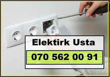 tor setkalar: Elektrik Usta Servisi. Lyustr, Bra, Spot, Torşer. Quraşdırma, Unvanda
