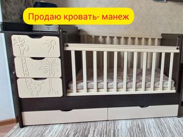 цена шкафа для одежды: Манеж-кровать, Б/у, С комодом