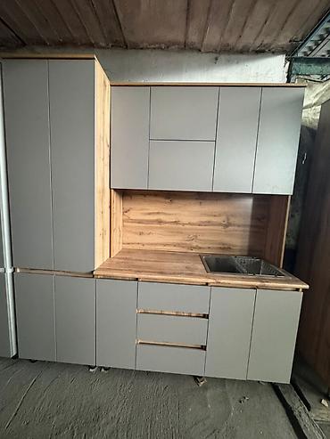 silver kitchen: Кухонный гарнитур современного дизайна - Прямой модульный комплект с — 4