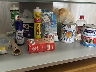 plug: Rəngləmə və təmir üçün komplekt materiallar Məhsullar: - Sintetik — 1