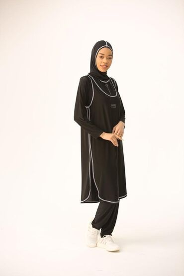 Повседневные платья: Буркини, цвет - Серый, Made in KG, 3XL (EU 46), 4XL (EU 48), 5XL (EU 50)