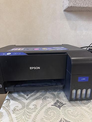 Printer və kseroks aparatları: Epson L3101 çoxfunksiyalı cihaz (printer + skaner + kopir) - Orijinal — 2