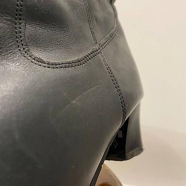 Сапоги: Женская обувь 7 пар. Высокие женские сапоги 1) Темно-коричневые — 8