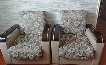 bazalı: İşlənmiş, Divan-kravat, 2 kreslo, Bazalı, Açılan — 2