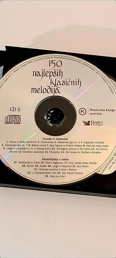 harmonika 96 basova: ☆ Na prodaju 150 najlepših klasičnih melodija – komplet 6 CD sa — 3