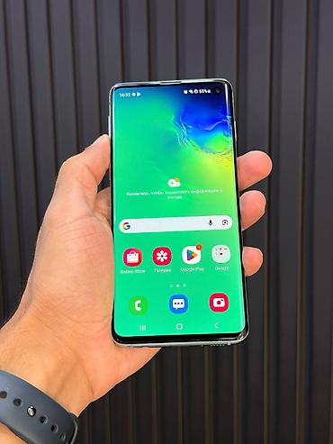 qrafik planşet irşad: Samsung Galaxy S10, 128 GB, rəng - Göy, Sensor — 5