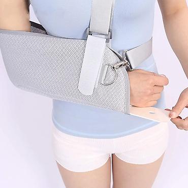 Бандажи, корсеты, корректоры: Tənzimlənən qol asqısı (arm sling) – bel kəmərli, nəfəsalan parça — 2