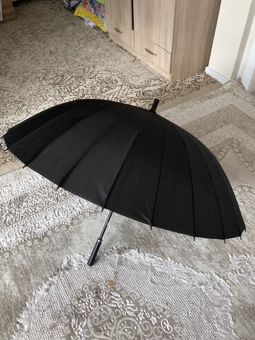 Другие аксессуары: Классический деловой зонт с длинной ручкой из 24 костей, винтажный