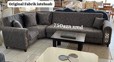 mebel evi: Künc divan dəsti – “Original Fabrik istehsalı” - Material: Yumşaq — 1