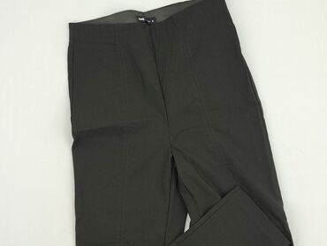 białe dzianinowe spodnie: Material trousers, SinSay, S (EU 36), condition - Very good