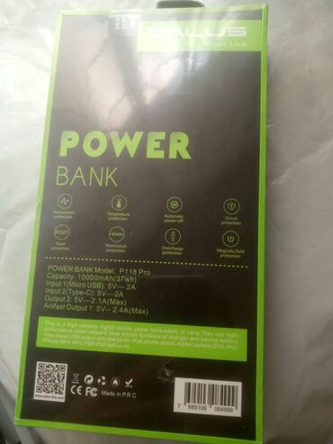 Portativ enerji yükləyicilər: Power bank satiram teze korobkanin icinde Dubayda alinib.Oriqinaldir