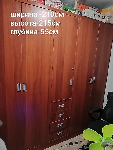 Шифоньер, шкаф для одежды, Б/у, Прямой, Дерево at lalafo.kg Шифоньер, шкаф для одежды, Б/у, Прямой, Дерево