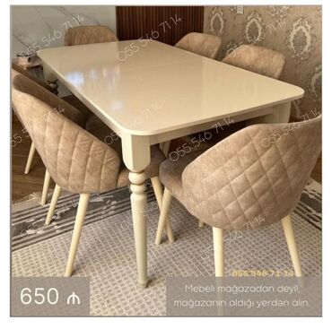 стеклянный стол: Stol stul masa oturacaq sifarisle