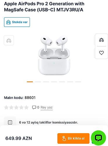 чехлы на аирподс 2: Apple AirPods Pro 2 Generation
Tezedi islenmeyib — 2