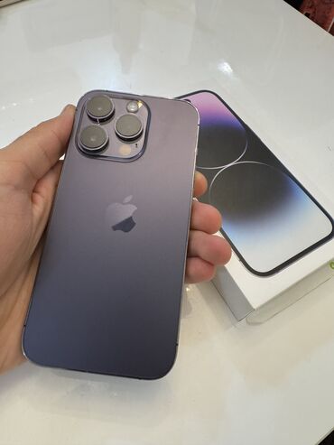 iphone 14 128 qiymeti: IPhone 14 Pro, 256 GB, Deep Purple, Face ID, Sənədlərlə