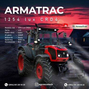 aqrar kend teserrufati texnika traktor satis bazari: Traktor Armatrac (Erkunt) 1254Lux, 2024 il, Yeni