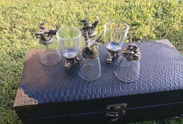 Digər dəstlər və servizlər: ✨ 12 Simvol – 1 Unikal Dəst Tamamilə əl işi heyvan başlıqlı şüşə — 4